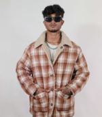 Teddy lined peacoat knit